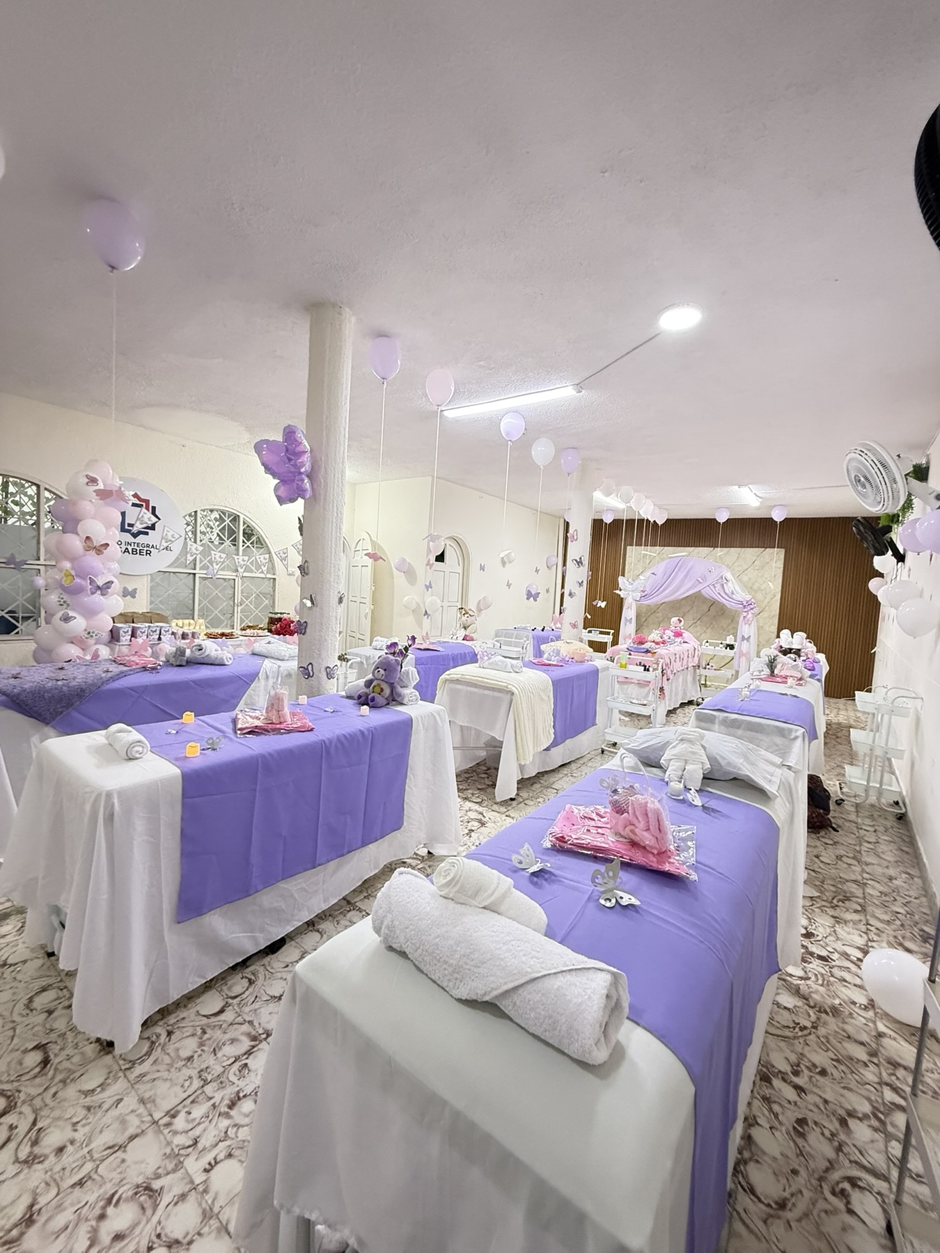 Espacio de prácticas de spa y belleza